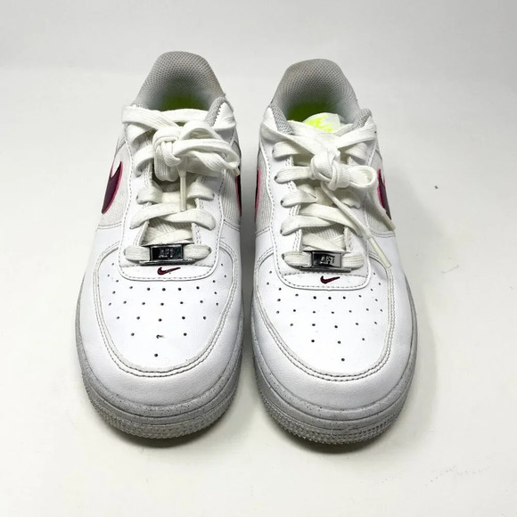 Nike Air Force 1 Crater Next Nature GS Sneaker Shoe White Sangria Burgundy 7.5 - Picture 5 of 10